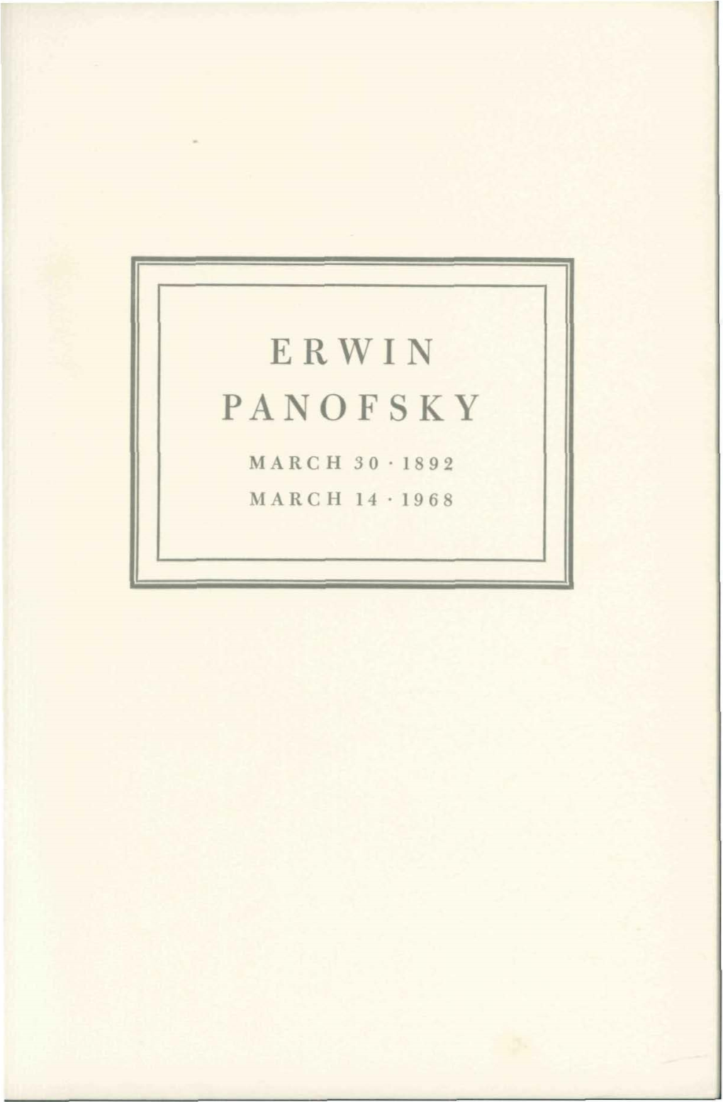 Erwin Panofsky