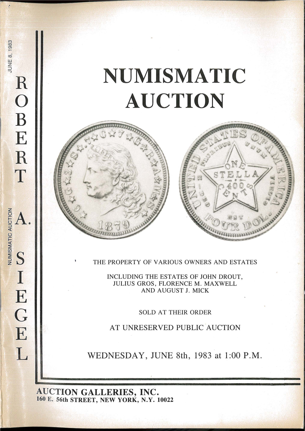 RAS 1983-06-08 Numismatic Auction Sale 619A