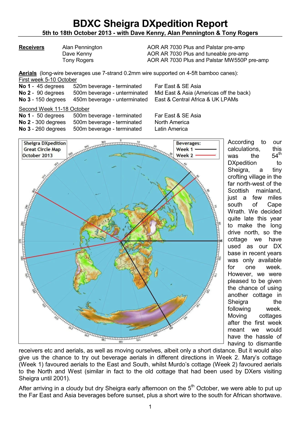 BDXC Sheigra Dxpedition Report 5Th to 18Th October 2013 � with Dave Kenny, Alan Pennington & Tony Rogers