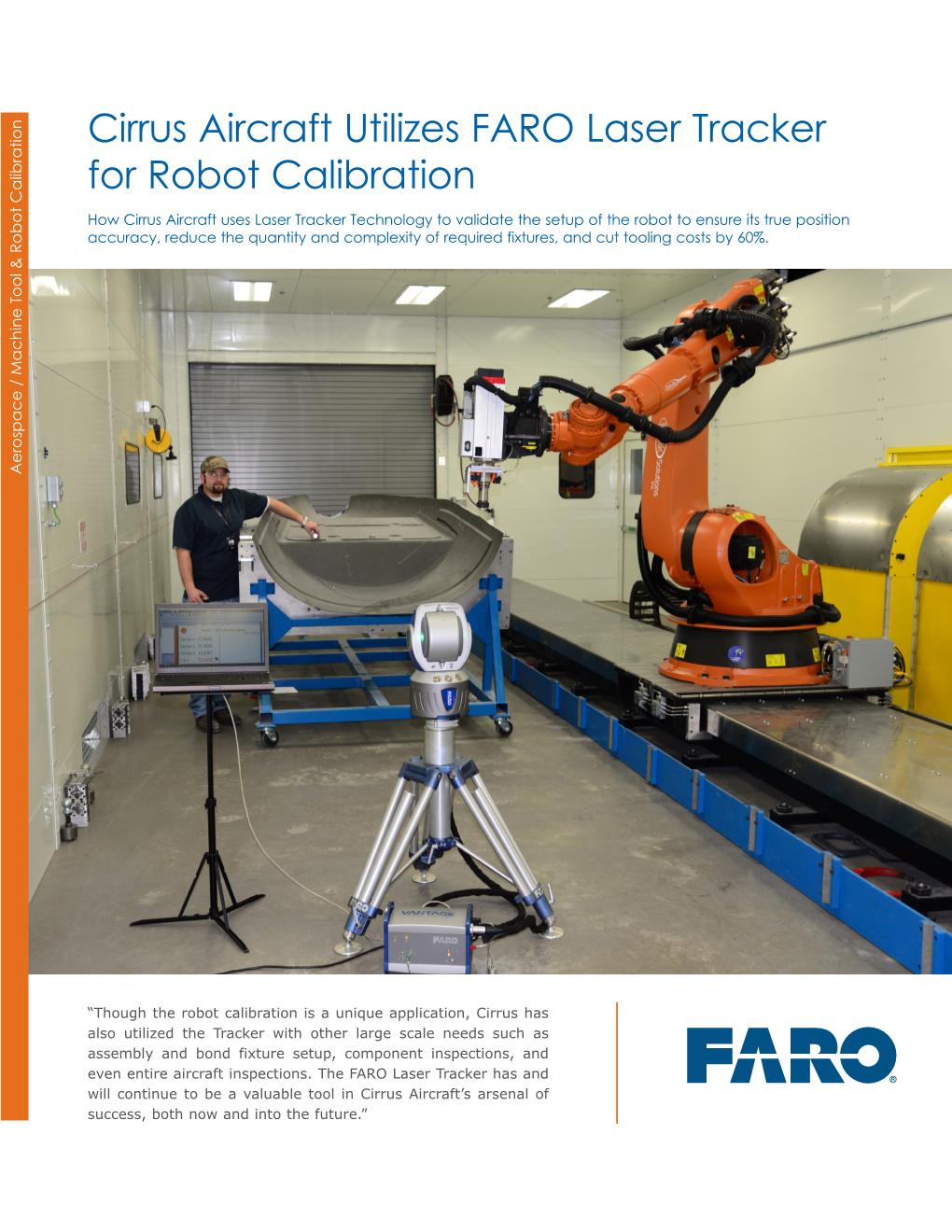 Cirrus Aircraft Utilizes FARO Laser Tracker for Robot Calibration