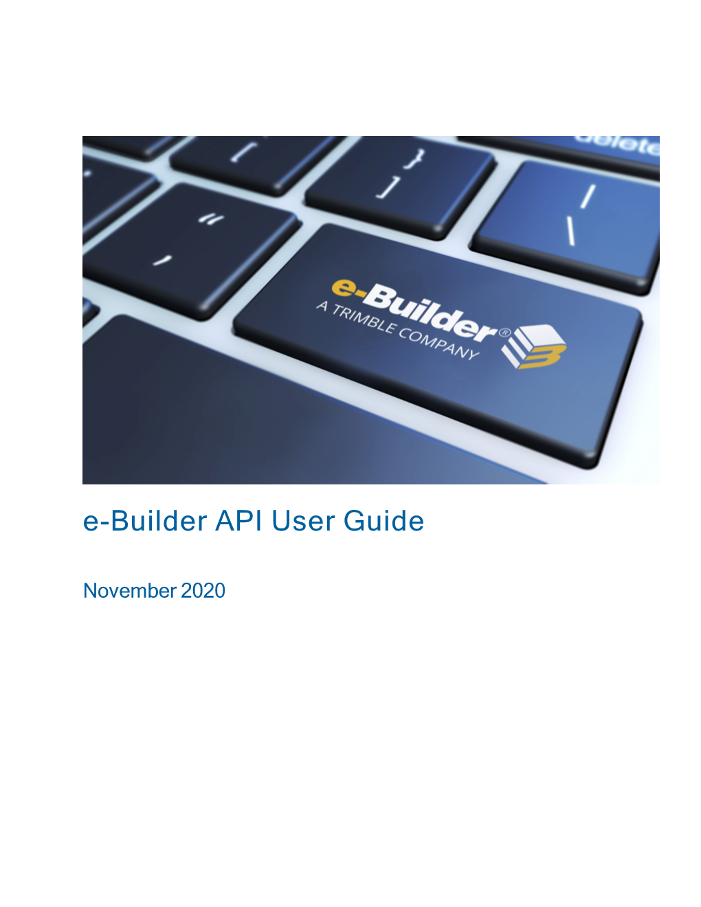 E-Builder API User Guide