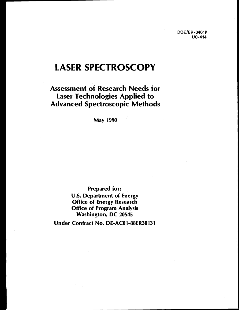 Laser Spectroscopy