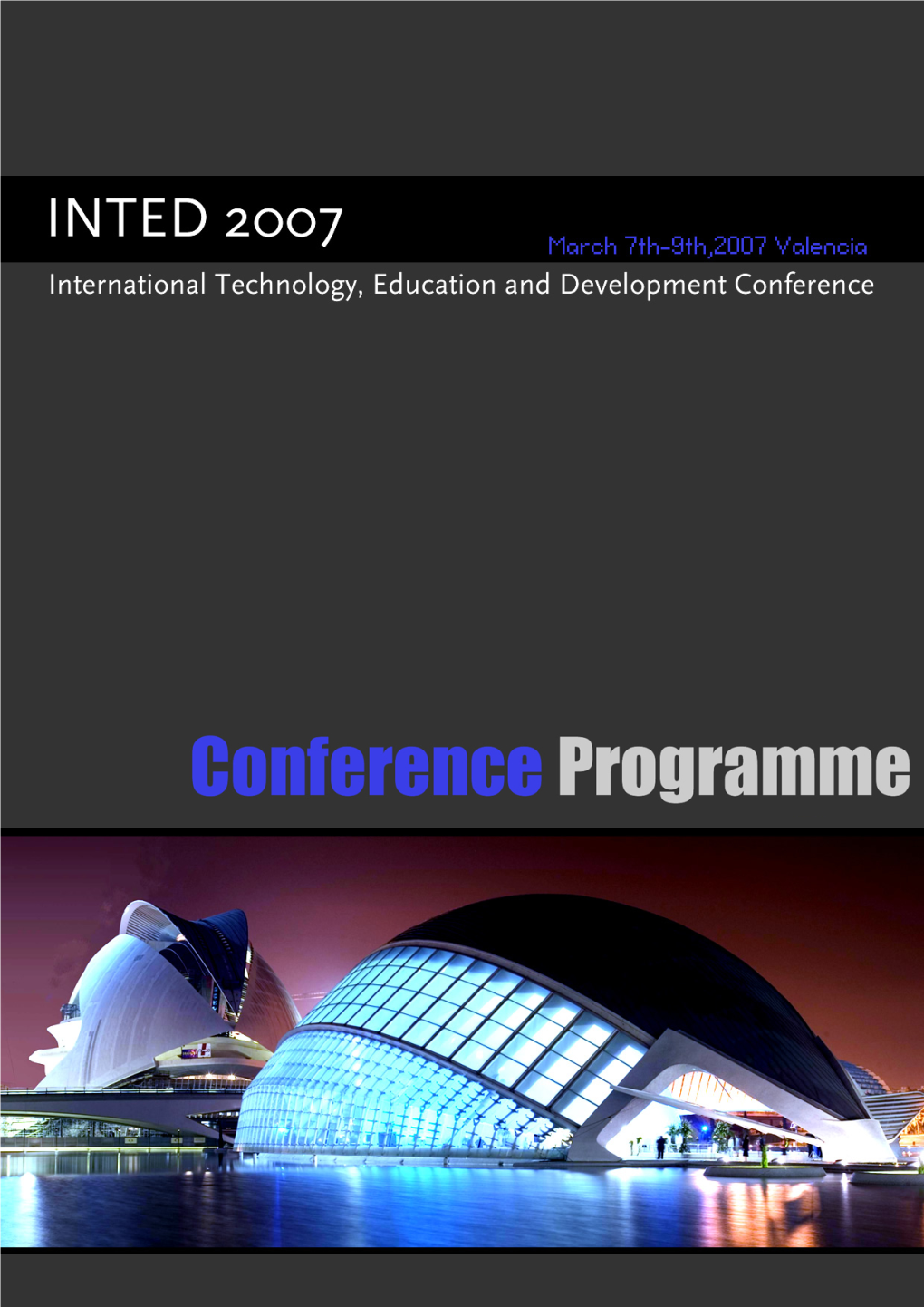 INTED2007 Conference Programme