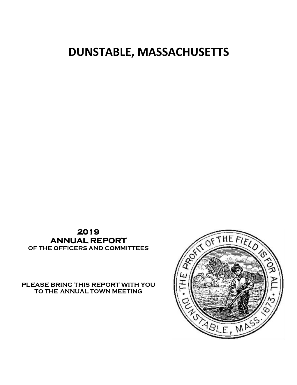 2019 Annual Town Report