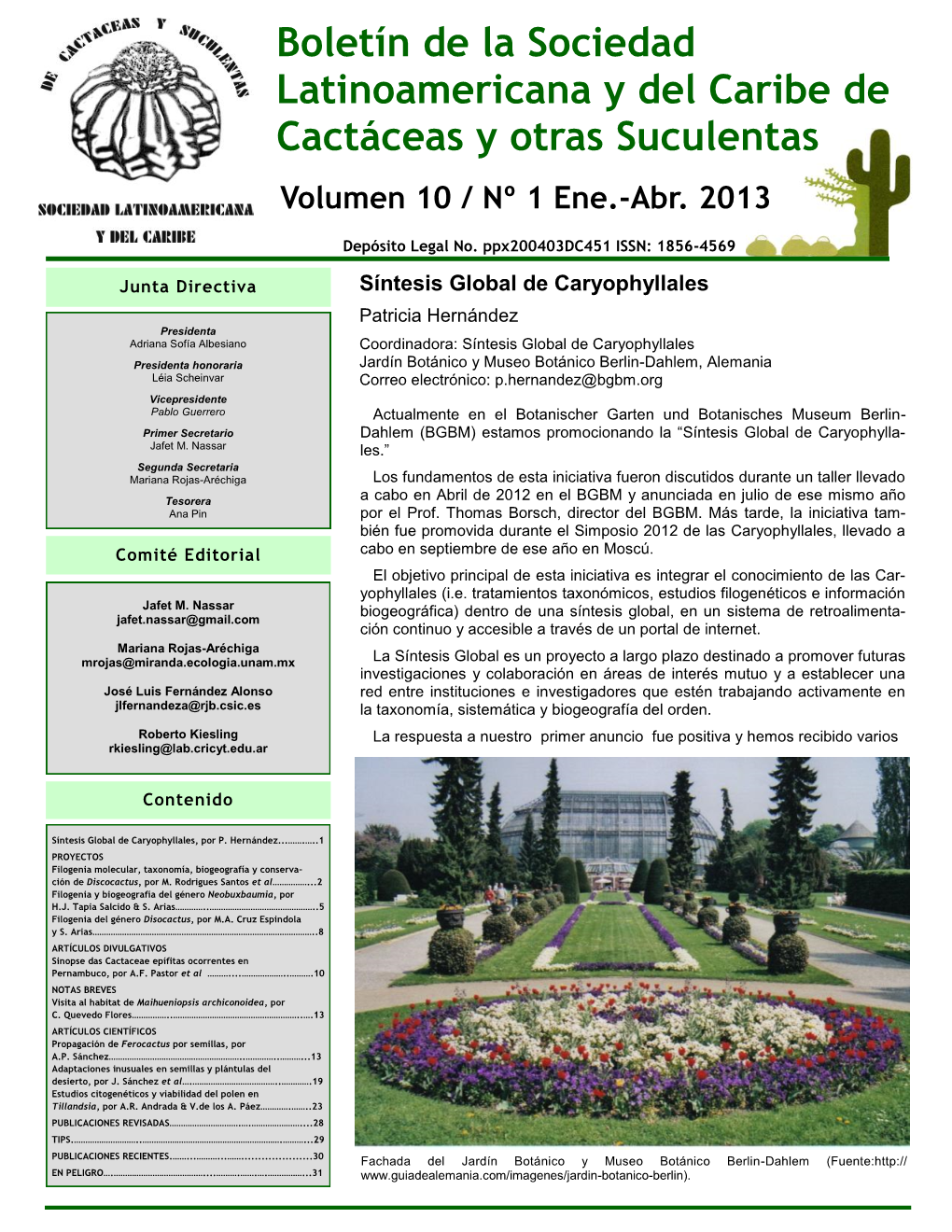 Volumen 10 / Nº 1 Ene.-Abr. 2013