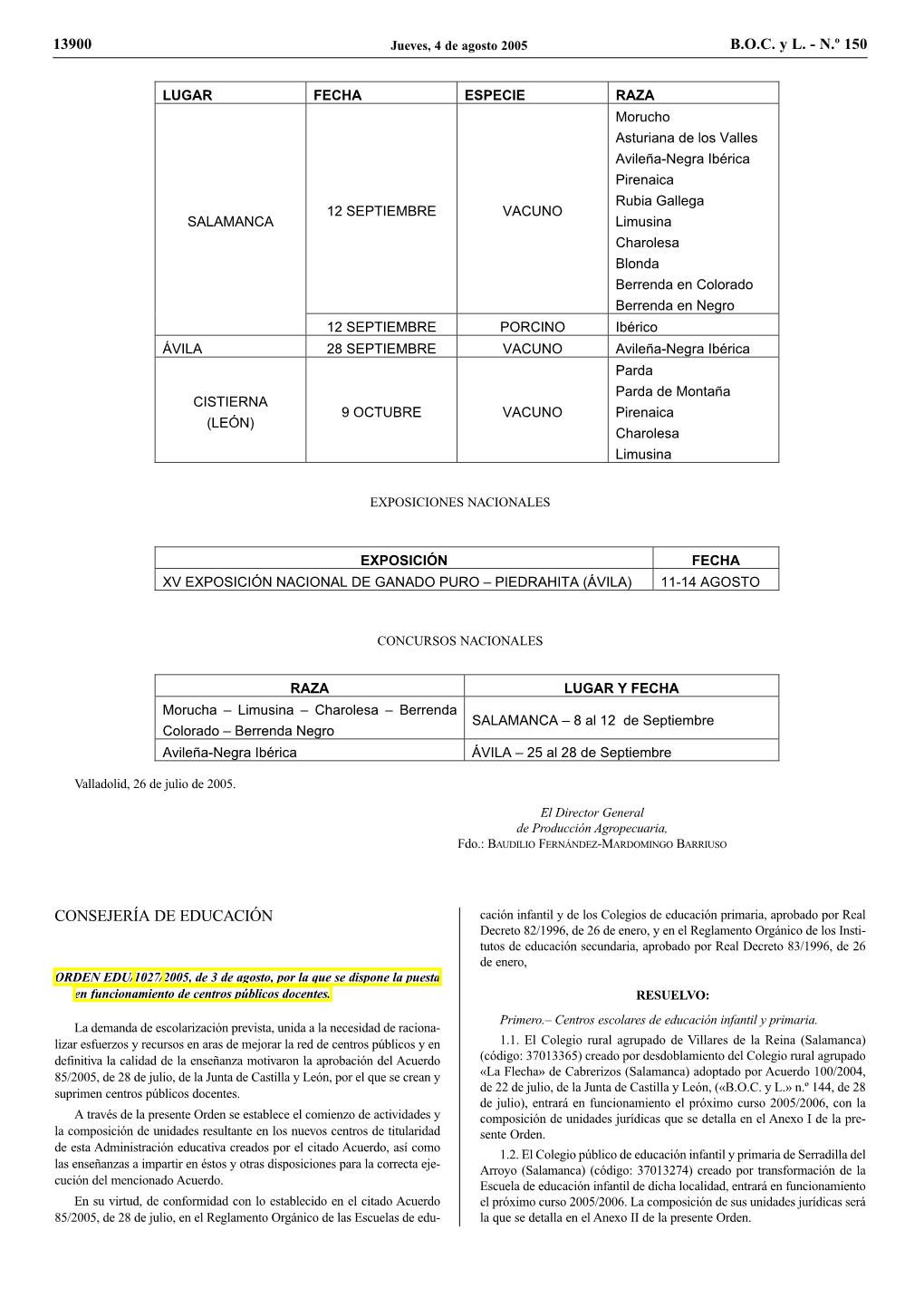 Exposiciones Nacionales Concursos Nacionales