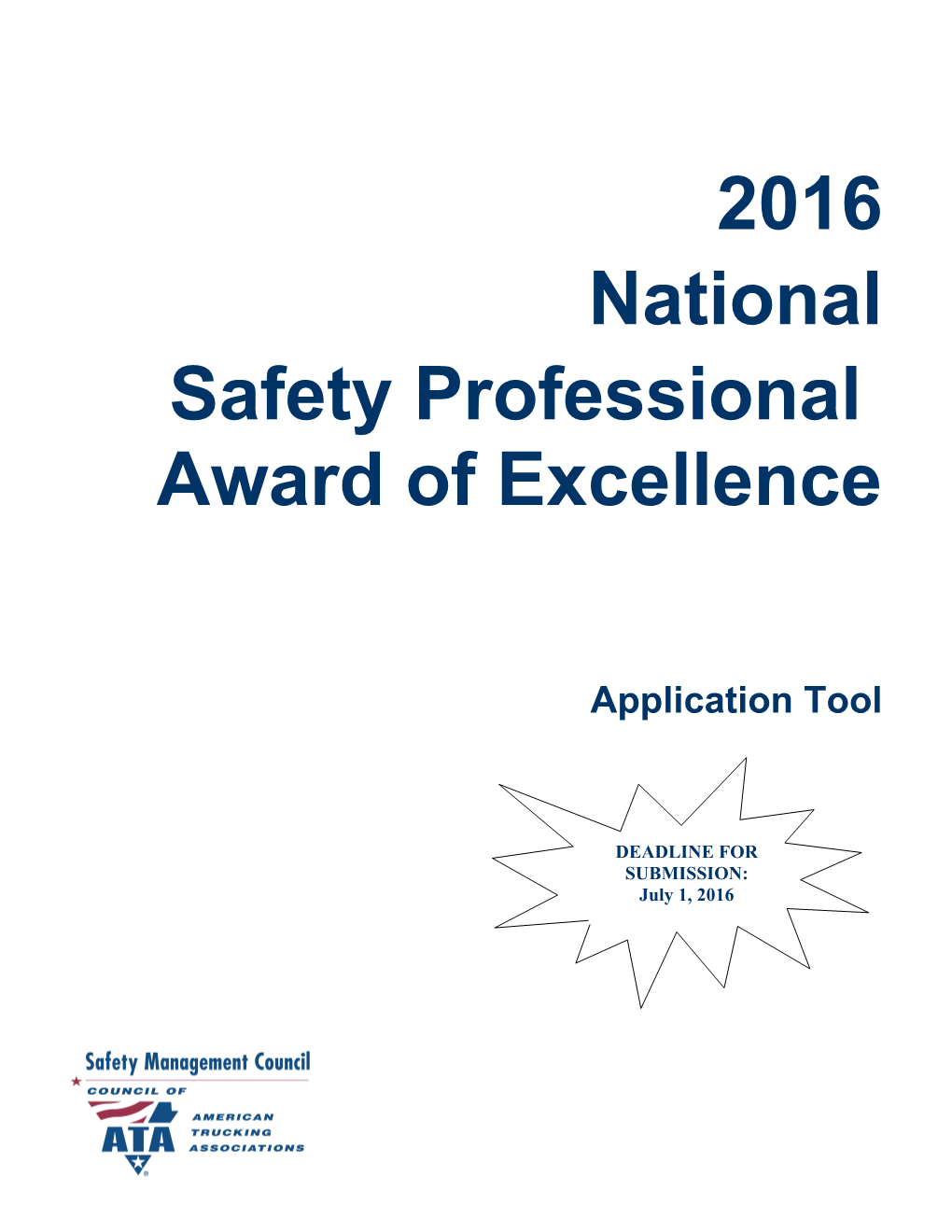 Safety Professional Award of Excellence