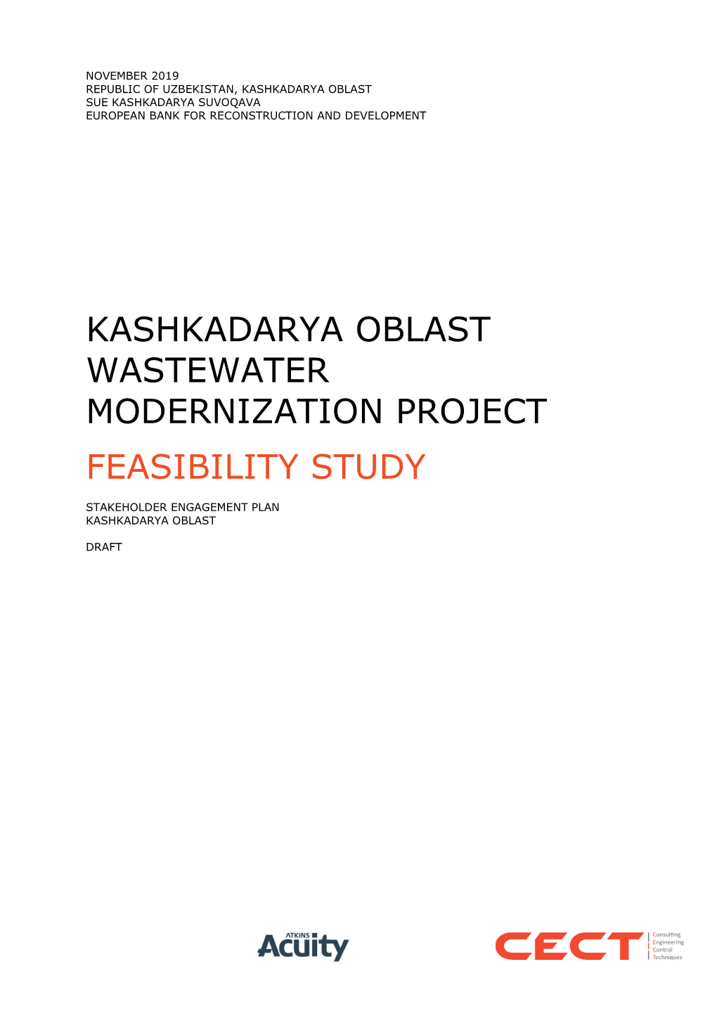 Kashkadarya Oblast Wastewater Modernization Project
