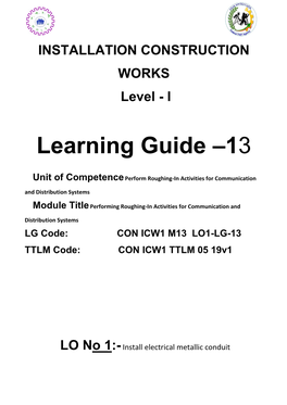 Learning Guide –13