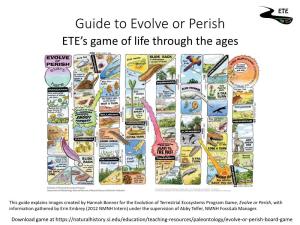Guide to Evolve Or Perish ETE’S Game of Life Through the Ages