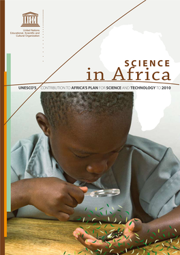 Science in Africa: UNESCO's Contribution to Africa's Plan For