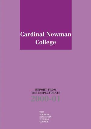Cardinal Newman College Inspection Report 2001