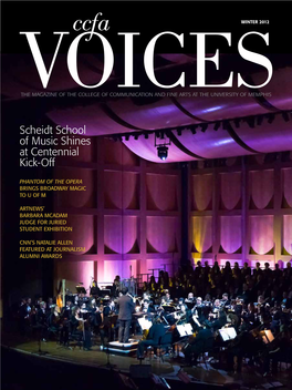 Scheidt School of Music Shines at Centennial Kick-Off