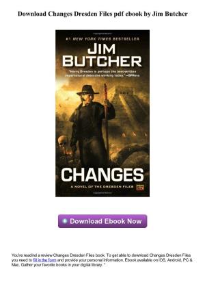 Download Changes Dresden Files Pdf Book by Jim Butcher