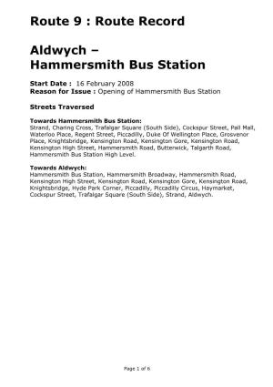 Hammersmith Bus Station