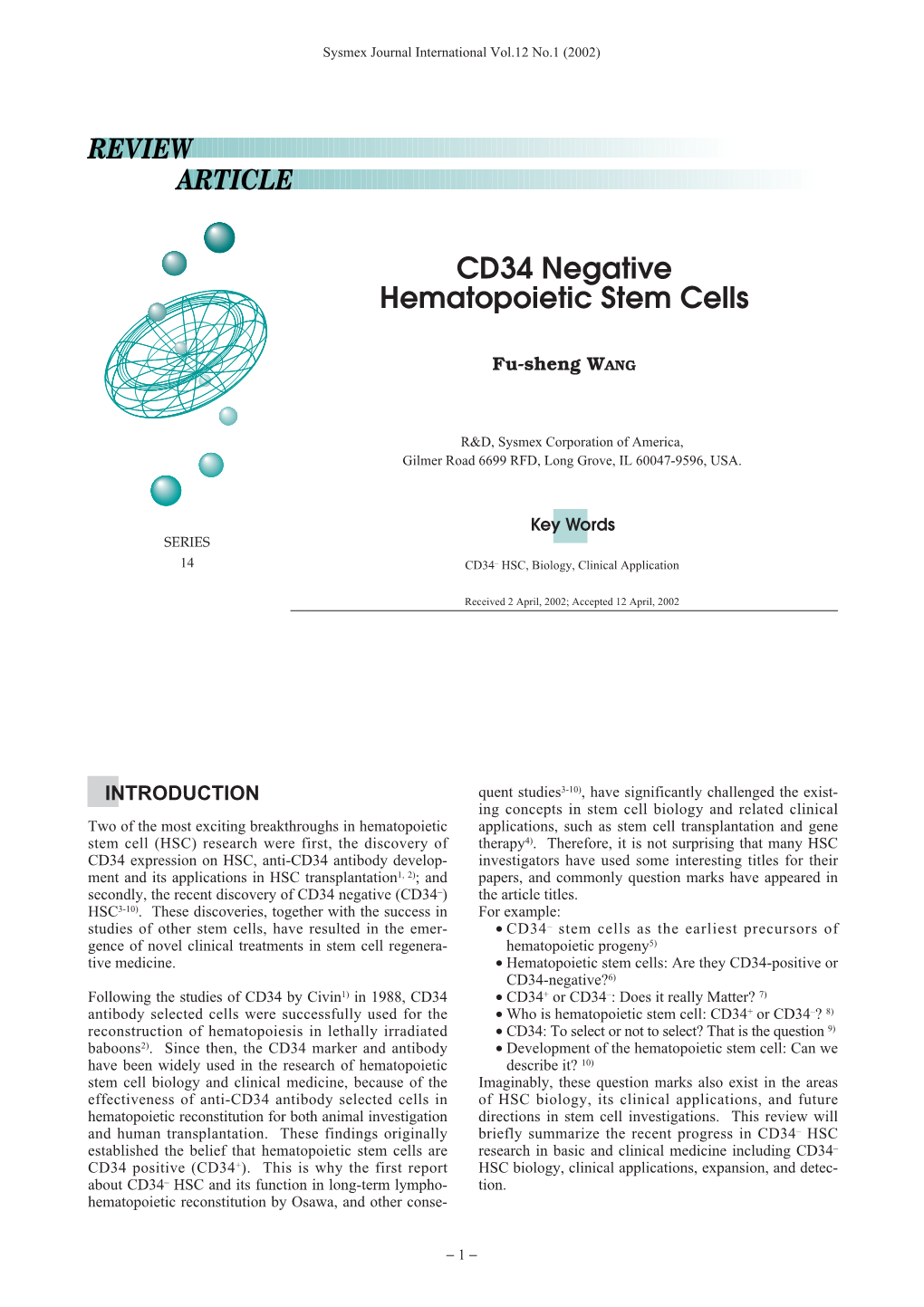 CD34 Negative Hematopoietic Stem Cells
