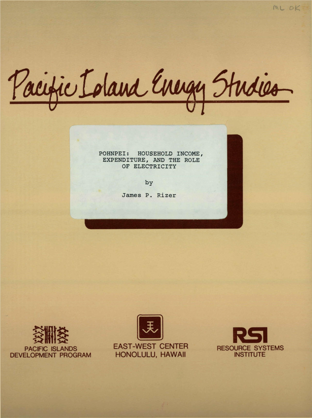 Pohnpei : Household Income, Expenditure and the Role of Electricity