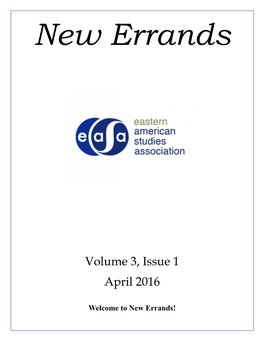 Volume 3, Issue 1 April 2016