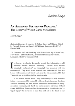 Wilson Carey Mcwilliams