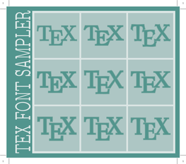 Tex Font Sampler