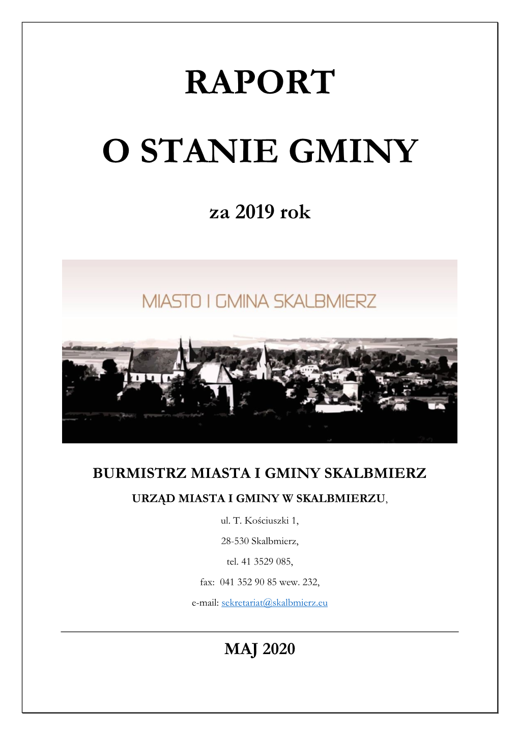 Raport O Stanie Gminy