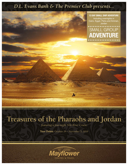 Treasures of the Pharaohs and Jordan Featuring a Four-Night Nile River Cruise