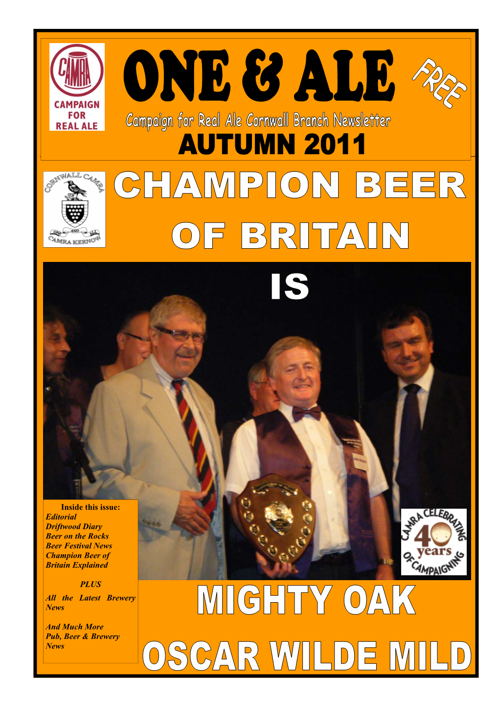 Editorial Driftwood Diary Beer on the Rocks Beer Festival News Champion Beer of Britain Explained