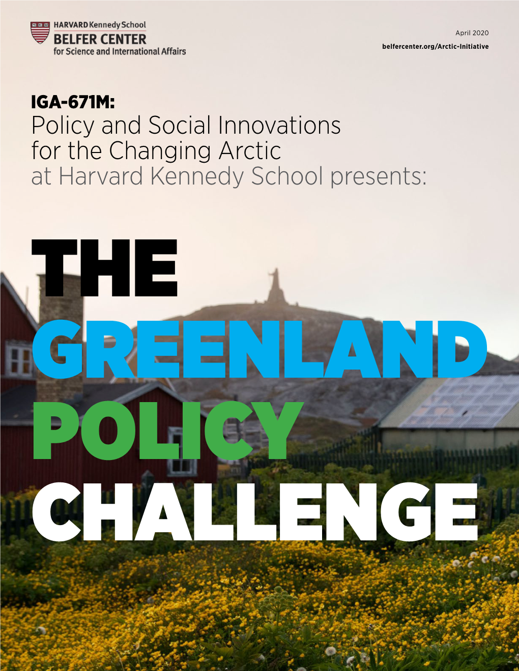 Greenland Policy Challenge Brochure