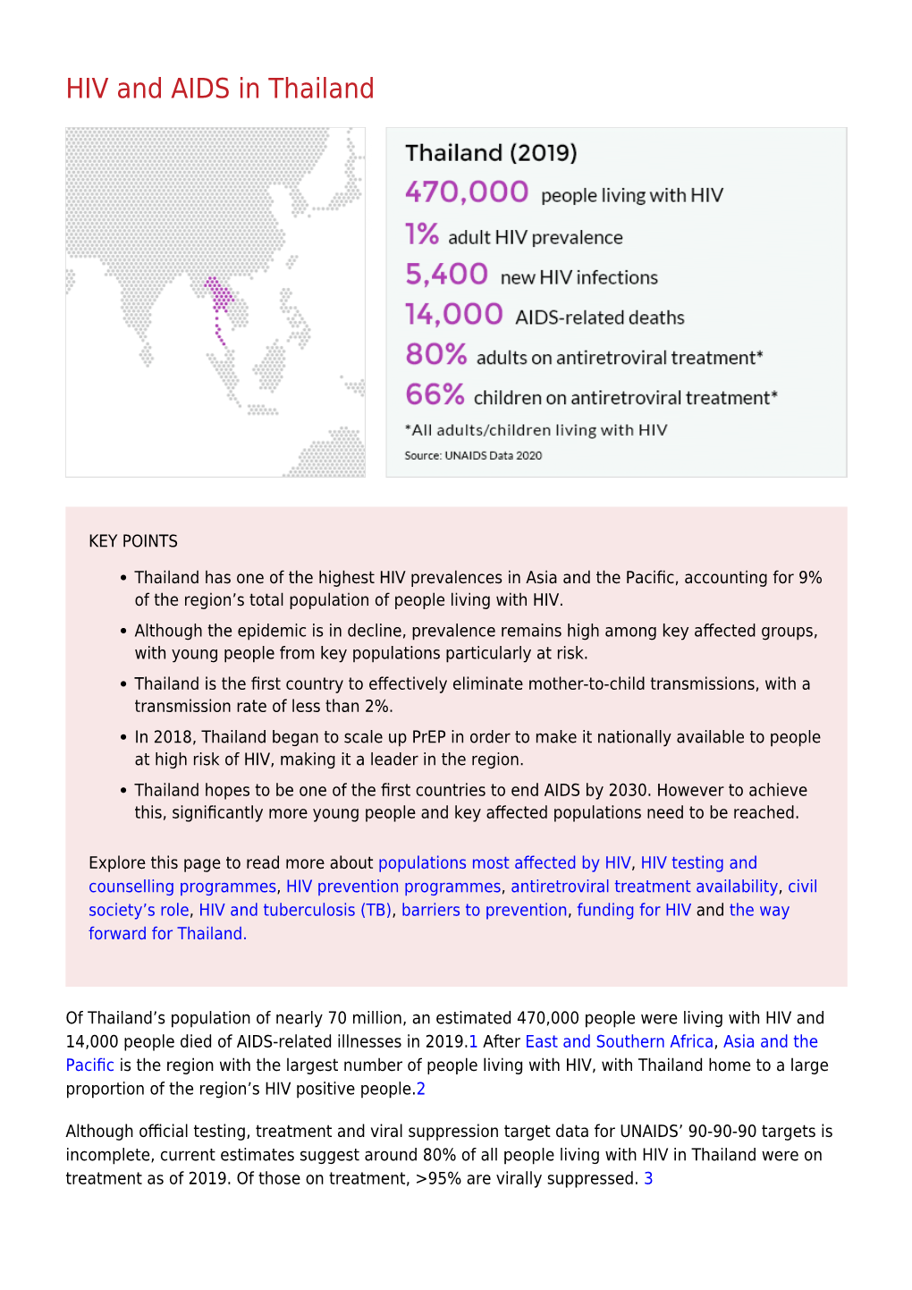 HIV and AIDS in Thailand