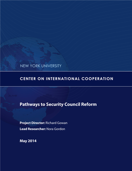 Pathways to Security Council Reform