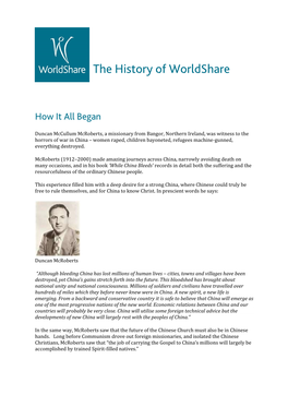 The History of Worldshare