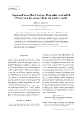 (Perciformes: Epigonidae) from the Western Pacific