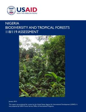 Nigeria Biodiversity and Tropical Forests 118/119 Assessment