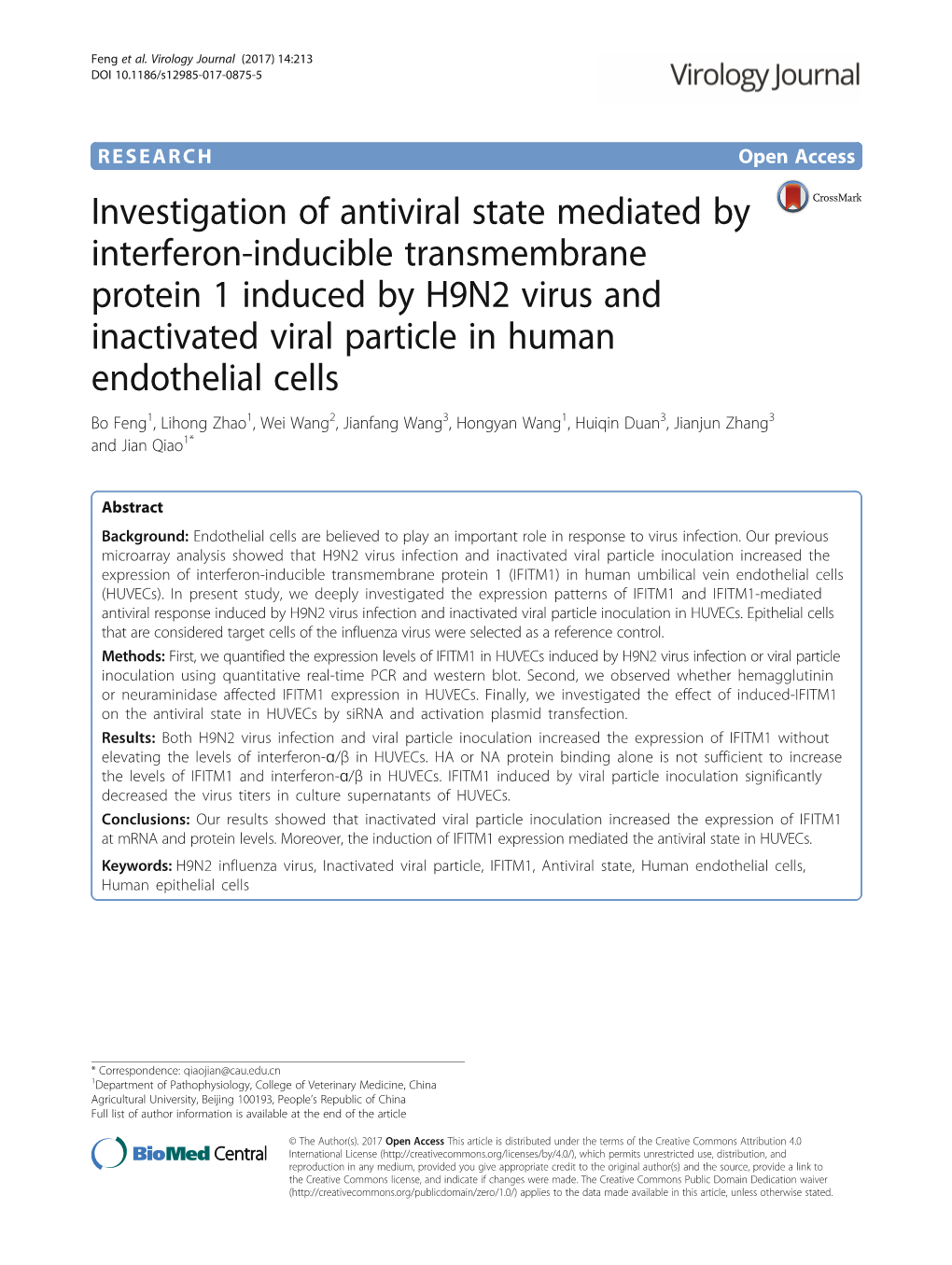 Investigation of Antiviral State Mediated by Interferon-Inducible