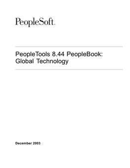 Peopletools 8.44 Peoplebook: Global Technology