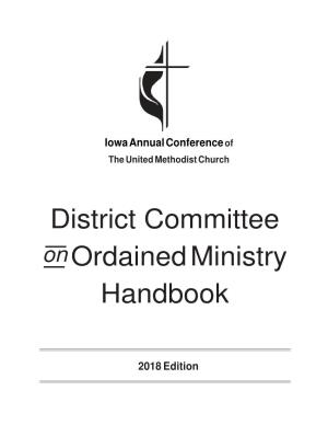 District Committee on Ordained Ministry Handbook