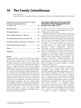 10 the Family Colwelliaceae John P
