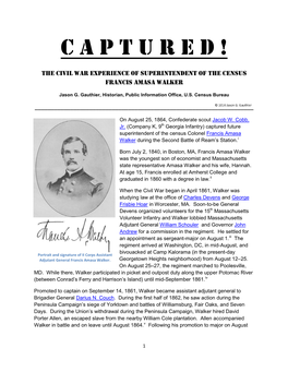Captured!: the Civil War Experience of Superintendent of the Census