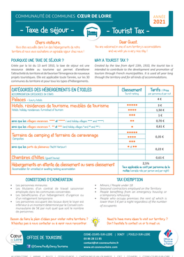 Taxe De Séjour - - Tourist Tax