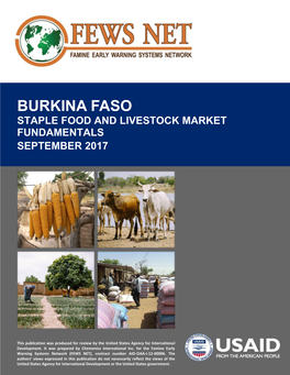 BURKINA FASO Staple Food and Livestock Market Fundamentals 2017