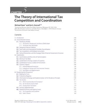 The Theory of International Tax Competition and Coordination