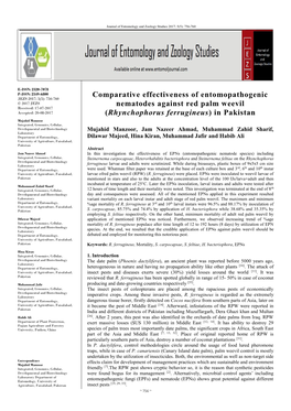 Comparative Effectiveness of Entomopathogenic Nematodes