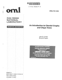 An Introduction to Chordal Graphs and Clique Trees