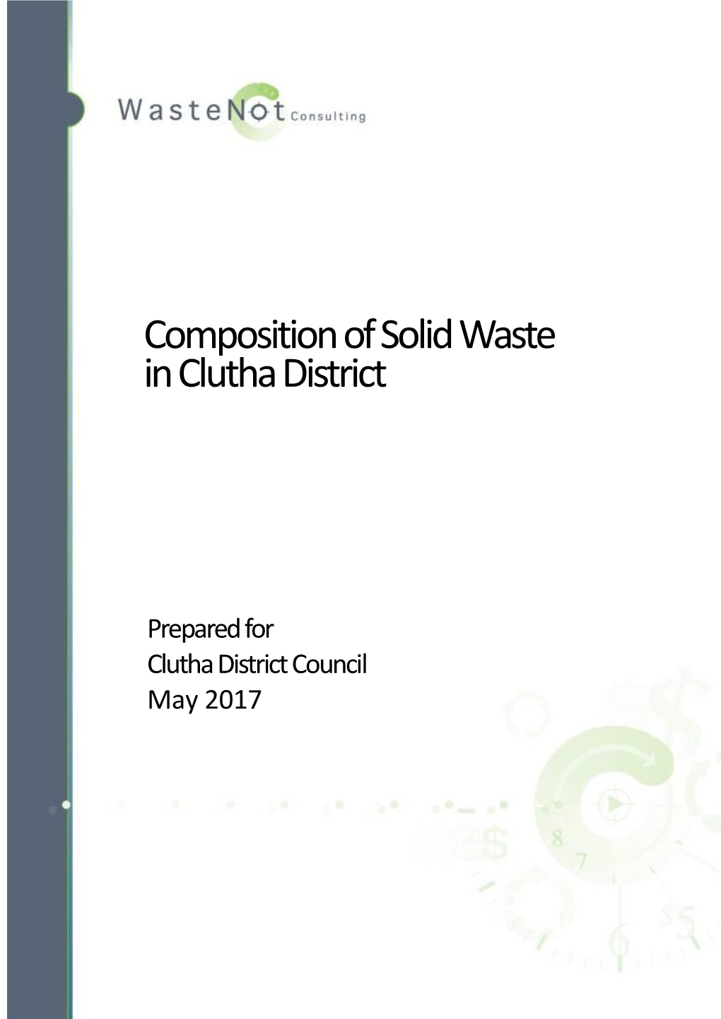 Composition of Solid Waste in Clutha District