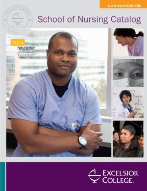 School of Nursing Program Catalog; September 2012 Edition