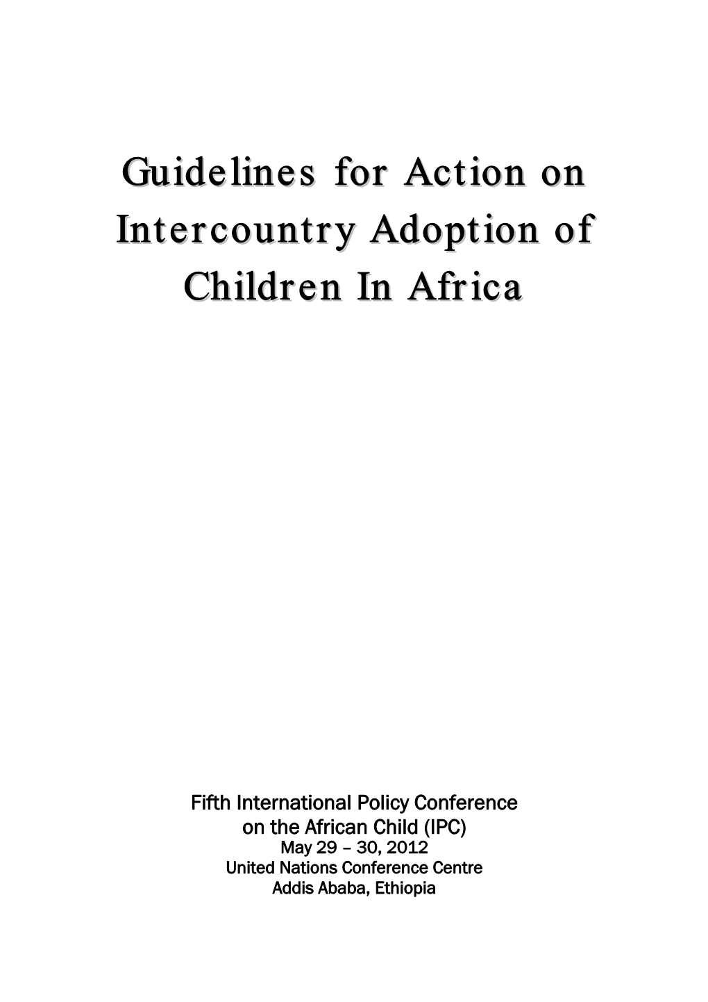 The African Child Policy Forum
