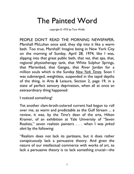 The Painted Word