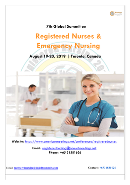 Registered Nurses & Emergency Nursing