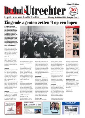 Zingende Agenten Zetten ‘T Op Een Lopen in De Jaren Vijftig Kende Deze Week O.A.: Utrecht Een Bloeiend Koorle- Ven