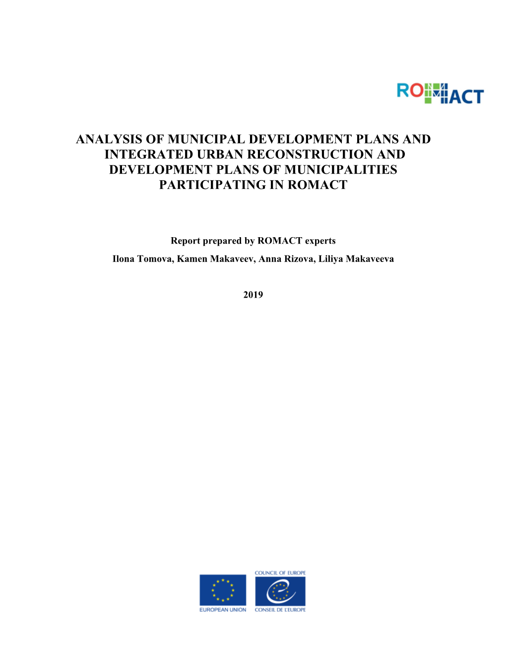 Analysis of Municipal Development Plans ENG.Pdf